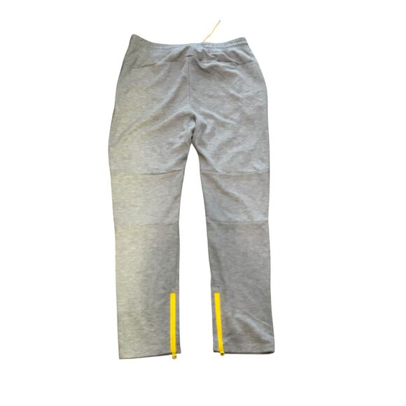 Nike Men’s XXL Atomic Fleece Joggers Gray w/ Yellow Zipper Pockets/Ankles - Picture 4 of 5